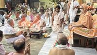HH Swamiji arrival, Ashirvachana at Shri Mahaganapathy Mahamaya Temple (6 Sep 2025)